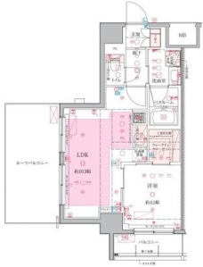 クレヴィスタお花茶屋の間取り図