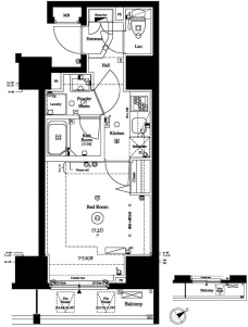 アクサス汐留の間取り図