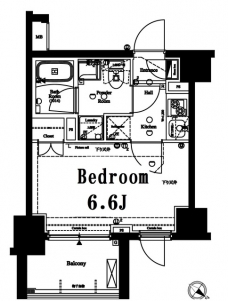 アクサス代々木公園の間取り図