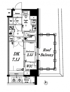 アクサス銀座アジールコートの間取り図