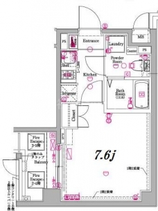 アクサス白山の間取り図