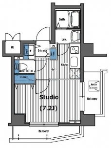 ガラ・グランディ西新宿の間取り図