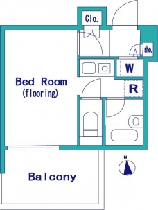 シンシア三田慶大前の間取り図