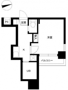 スカイコートヴァンテアン早稲田の間取り図