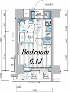 メインステージ戸越銀座の間取り図
