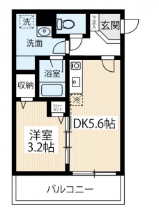 ＡＲＣＯＢＡＬＥＮＯ ＳＨＩＮＩＴＡＢＡＳＨＩの間取り図