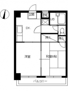 スカイコート両国の間取り図