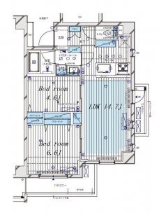 メインステージ本蓮沼の間取り図