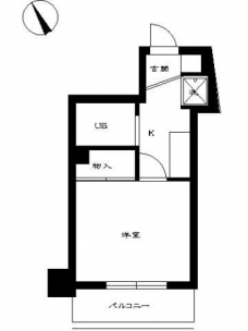 スカイコート新宿落合南長崎駅前の間取り図