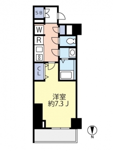 グランヴァン深川木場の間取り図