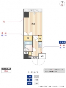 メインステージ大森海岸の間取り図