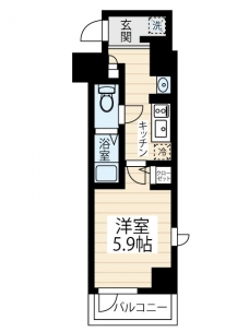 ＨＹ’ｓ ＭＡＸＩＶ 立川錦町の間取り図