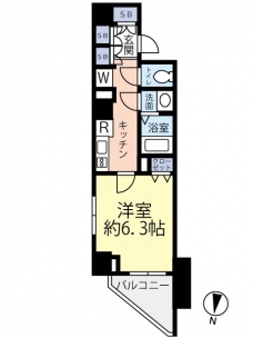 グランヴァン深川木場の間取り図
