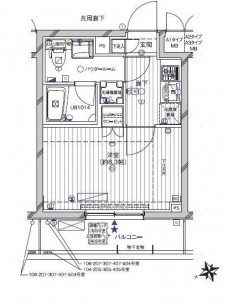 メインステージ南蒲田の間取り図