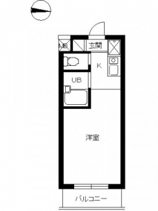 スカイコート駒場東大前の間取り図