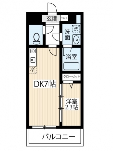 ＡＲＣＯＢＡＬＥＮＯ ＳＨＩＮＩＴＡＢＡＳＨＩの間取り図