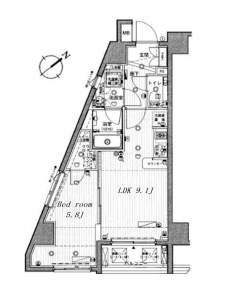 プレール・ドゥーク新宿中落合IIの間取り図