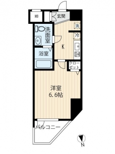 ＡＲＣＯＢＡＬＥＮＯ ＭＵＳＡＳＨＩＫＯＹＡＭＡの間取り図