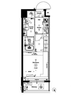 アクサス池袋レジデンスの間取り図