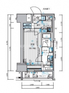 メインステージ新御徒町の間取り図