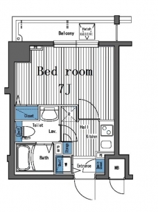 ガラ・グランディ西新宿の間取り図