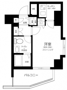 ガラ・グランディ西新宿の間取り図