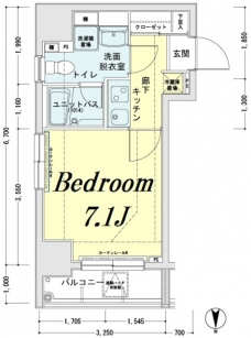 メインステージ錦糸町駅前IIの間取り図