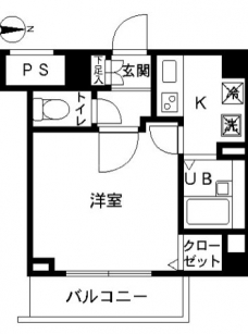 スカイコート大島の間取り図