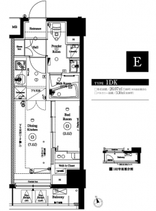 アクサス銀座アジールコートの間取り図