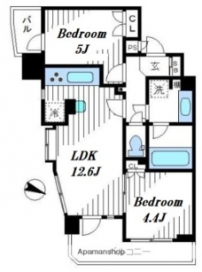 スタンビューレ中野坂上の間取り図