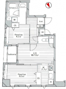 グランヴァンデュヴェール東京の間取り図
