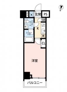 スカイコートパレス明大前の間取り図