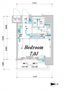 メインステージ森下の間取り図