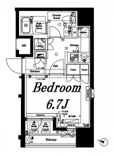 アクサス初台の間取り図