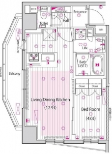 ガーラ・プレシャス三軒茶屋の間取り図