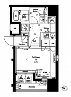 アクサス初台の間取り図