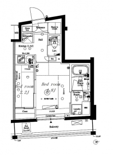 アークマーク八幡山の間取り図