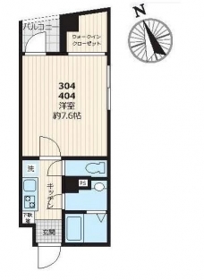 ピークサイドレジデンス早稲田の間取り図