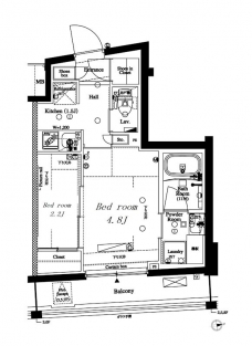 アークマーク八幡山の間取り図