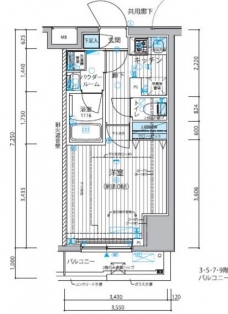 メインステージ新御徒町の間取り図