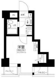 フェルテロアール祐天寺の間取り図