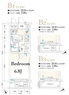 メインステージ大井町の間取り図