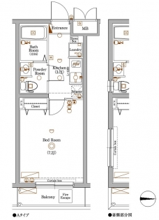 アクサス新中野の間取り図