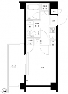 ルーブル東蒲田七番館の間取り図