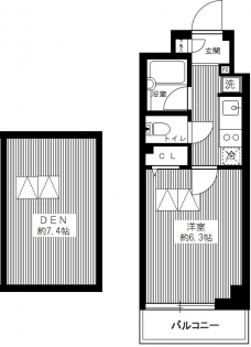 ブライズ新宿中井の間取り図