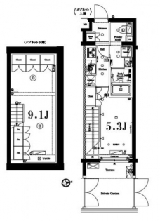 アクサス中野中央の間取り図