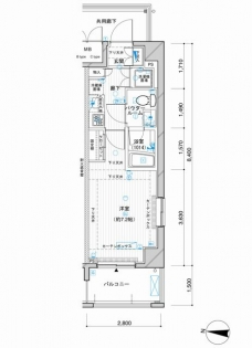 メインステージ押上IVの間取り図