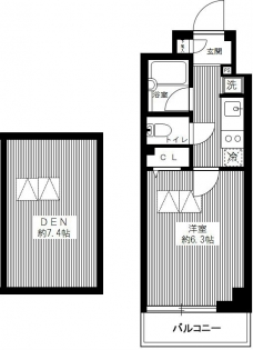 ブライズ新宿中井の間取り図