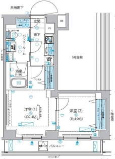 メインステージ板橋志村IIIの間取り図