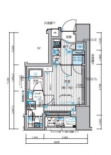 メインステージ新御徒町の間取り図